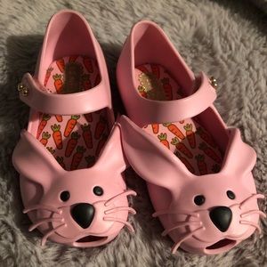 Mini Melissa Pink Rabbit flats
